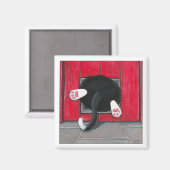 Un Petit Aimant De Chat De Taille (Recto/Verso)