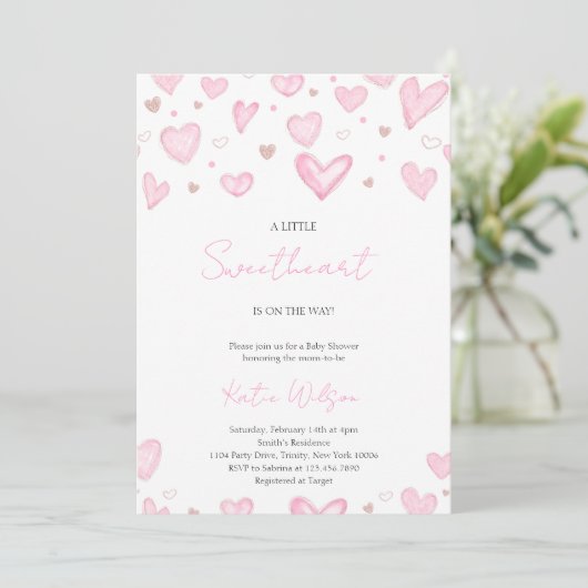 Un petit amour est en route Invitation (Debout devant)