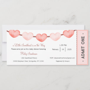 Un petit amour est sur le chemin Invitation