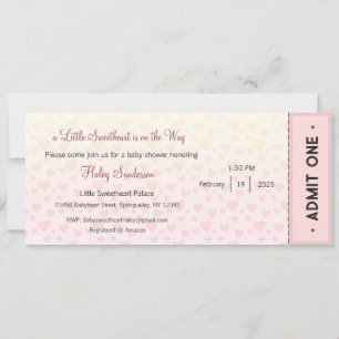 Un petit amour est sur le chemin Invitation