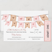 Un petit amour est sur le chemin Invitation (Devant / Derrière)