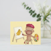 Un petit artiste Socky la carte postale Sock Monke (Debout devant)