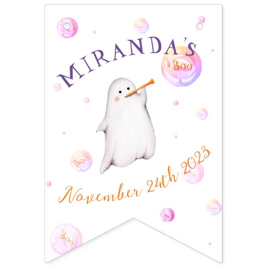 Un petit Baby shower Boo Accueil bannière de mise (Premier drapeau)