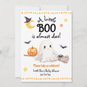 Un Petit Baby shower Boo Halloween Invitation (Devant)