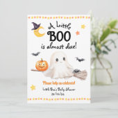 Un Petit Baby shower Boo Halloween Invitation (Debout devant)