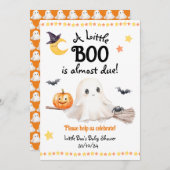 Un Petit Baby shower Boo Halloween Invitation (Devant / Derrière)