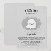 Un Petit Baby shower Boo Par Courrier Invitation (Devant / Derrière)