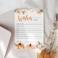 Un Petit Baby shower Citrouille Pour La Carte Bébé