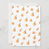 Un petit Baby shower Cutie Oranges Invitation (Dos)