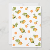 Un petit Baby shower Cutie Oranges Invitation (Dos)