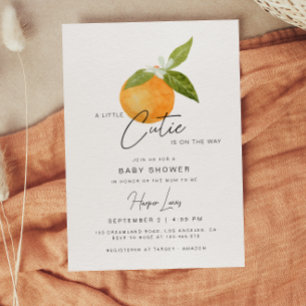 Un petit Baby shower Cutie Oranges Invitation