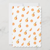 Un petit Baby shower Cutie Oranges Invitation (Dos)