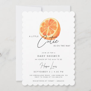 Un petit Baby shower Cutie Oranges Invitation
