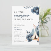 Un Petit Baby shower De Camper Forest Invitation (Debout devant)