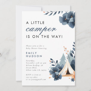 Un Petit Baby shower De Camper Forest Invitation