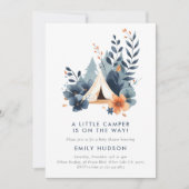 Un Petit Baby shower De Camper Forest Invitation (Devant)