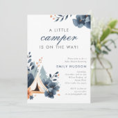 Un Petit Baby shower De Camper Forest Invitation (Debout devant)