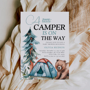 Un Petit Baby shower De Camper Forest Invitation