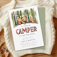Un Petit Baby shower De Camper Forest Invitation