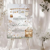Un petit Baby shower de pêche à l'aquarelle pêcheu