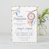 Un petit Baby shower Dreamcatcher Invitation (Debout devant)