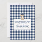 Un Petit Baby shower Slugger Invitation Garçon (Dos)