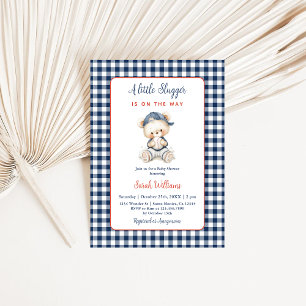 Un Petit Baby shower Slugger Invitation Garçon