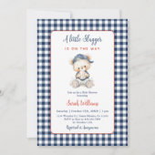 Un Petit Baby shower Slugger Invitation Garçon (Devant)