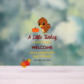 Un Petit Baby shower Turc Thanksgiving Bienvenue (Neutre)