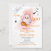 Un Petit Boo Est Presque Une Invitation Baby showe (Devant)