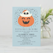 Un Petit Boo Halloween Baby shower Boy Invitation (Debout devant)
