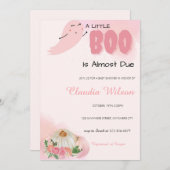 Un petit Boo Halloween Baby shower Invitation (Devant / Derrière)