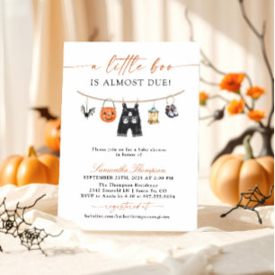 Un petit Boo Halloween Baby shower Invitation