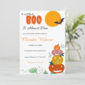 Un petit Boo Halloween Baby shower Invitation (Debout devant)