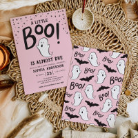 Un Petit Boo Halloween Baby Sprinkle Invitation