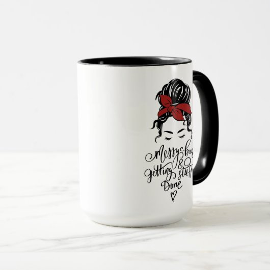 Un petit bout mignon se faire faire des trucs Mug (Devant droit)