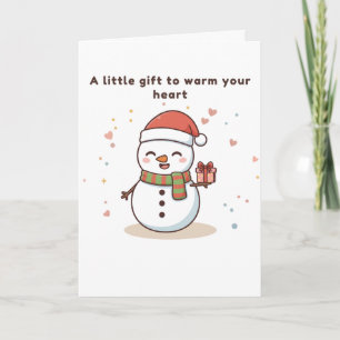 Un petit cadeau pour réchauffer votre cœur Carte m