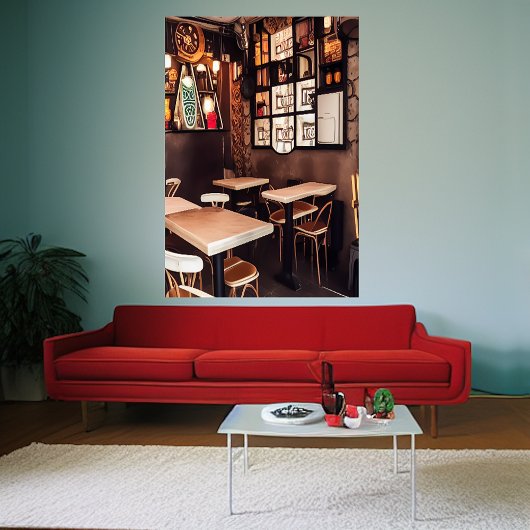 Un petit café | AI Art Poster