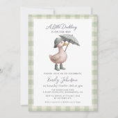 Un Petit Canard Cute Baby shower Canard Invitation (Devant)