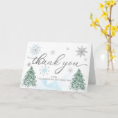 Un petit Carte de remerciements de Baby shower à f (Fleur jaune)