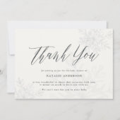 Un petit carte de remerciements de baby shower à f (Devant)