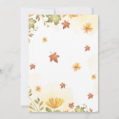 Un petit Citrouille chute Baby shower Invitation (Dos)