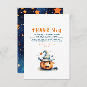 Un petit Citrouille de Boo mignon Merci Halloween