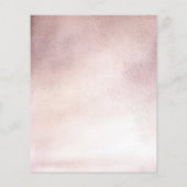 Un Petit Citrouille Est Blooming Pink Baby Carte B (Dos)