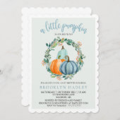 Un petit Citrouille est en route Invitation de dou (Devant / Derrière)