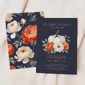 Un Petit Citrouille Invitation Baby shower Automne