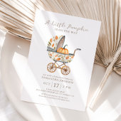 Un Petit Citrouille Invitation Baby shower Automne