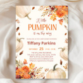 Un petit Citrouille Invitation Baby shower de fleu