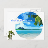 un petit coin de paradis !  Carte postale (Devant / Derrière)