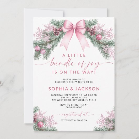 Un Petit Ensemble De Joy Baby shower Invitation (Devant)